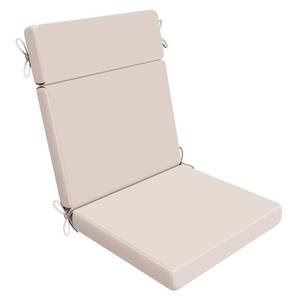 lot 5357 image: AAAAAcessories Outdoor Seat Cushions for Chairs, Waterproof, Fade-Resistant Patio Furniture Replacement Cushions, 21 x 20 x 3  21 x 24 x 3, Khaki Beige