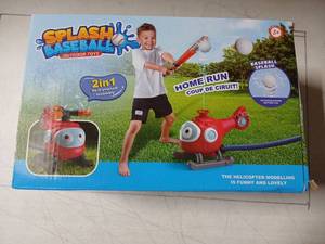lot 5362 image: Splash Baseball Outdoor Toys 2in1 Home Run Geyser Blasting Batting Tee