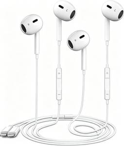 lot 19315 image: Zetuti 2 Packs Wired Headphones Earbuds for iPhone 14131211XRXSX87SE with Built-in Microphone & Volume Control HiFi Stereo Nosie Reduction Wired Earphones Support All iOS System - Retail $10