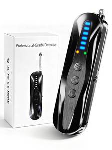 lot 19325 image: Hidden Camera Detectors,Infrared Pin-Hole Camera Finder,Wireless Camera detector, Anti-Spy Alarm and Bug Detector, GPS Tracker Detector, Portable Hidden Device Finder for Travel & Office(Black) - Retail $32