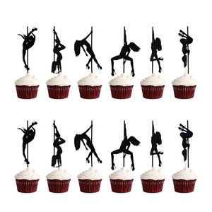 lot 19328 image: FOZEE7 Pcs Strippers Cupcake Toppers - Retail $7