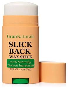 lot 19336 image: GranNaturals Slick Back Hair Wax Stick for Women - Castor, Jojoba, Coconut, Meadowfoam Oils - Smoothing Stray Flyaways, Taming Frizz, Styling Sleek Bun & Ponytail wRosemary Leaf Extract - 2.29 oz - Retail $10