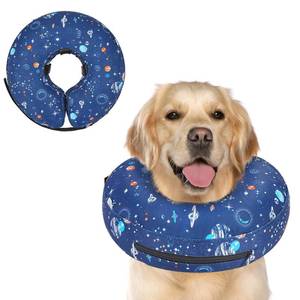 lot 19340 image: Supet Inflatable Dog Cone Collar Alternative After Surgery, Dog Neck Donut Collar Recovery E Collar, Soft Pet Cone for Small Medium Large Dogs - Retail $23