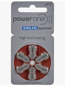 lot 19352 image: Power One Zinc p312 hearing aid battery,60 pcs pack - Retail $20