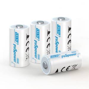 lot 19357 image: Fuspower CR2 Battery 4 Pack, Non-Rechargeable CR2 3V Lithium Battery, High Capacity 3 Volt CR15H270 Battery Long Lasting Power for Rangefinder, Photo Cameras, Flashlight, Alarm Systems, Smart Sensor - Retail $7