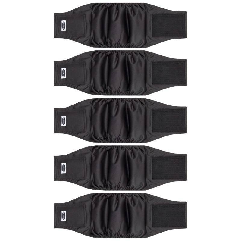 lot 23330 image: Tuiskusa Male Dog Diapers, High Absorbing Dog Belly Bands for Male Dogs, Washable Reusable Dog Male Wraps(5 Pack) - Retail $28