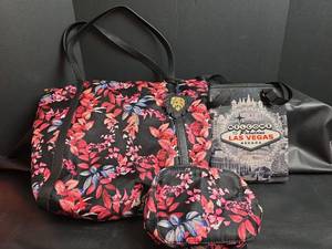 lot 137 image: Tommy Bahama Floral Tote Bag with Matching Make-Up Bag and Las Vegas Crossbody Bag