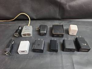 lot 143 image: Power Adapters and Hubs - Car Chargers Wall Chargers