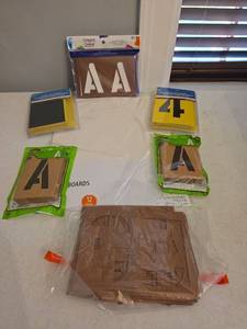 lot 325 image: Poster Board and Assorted Stencils