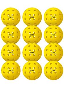 Feel my rhythm Pickleball Balls,40 Hole Outdoor Pickleball Balls, USAPA Approved Pickle Ball for Tournament Play, Crack-Resistant, Aerodynamics, 12 Packs