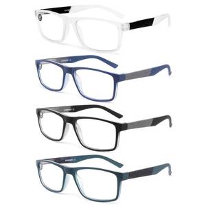 lot 73012 image: Blue Light Blocking Reading Glasses 4 Pack Computer Readers for Women Men,Anti Glare UV Ray Filter Eyeglasses�� (4mix colors, 2.50) - Retail $17