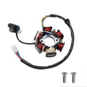 lot 73035 image: 6 Coil 5 Wire GY6 Stator Magneto 6 Coil Pole for GY6 50cc 125cc 150cc Chinese ATV Quad Bike Dune Buggy Go Kart UTV Moped Scooter 4 Wheeler 139QMA 139QMB 152QMI Engine Buyang JCL Peace - Retail $17