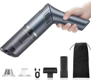 lot 73054 image: Cordless Car Vacuum Cleaner - Portable Handheld Vacuum with 90° Adjustable Handle,120W  15000Pa Rechargeable Mini Dust Buster for Cars,Carpets and Pet Hair - Retail $14,416