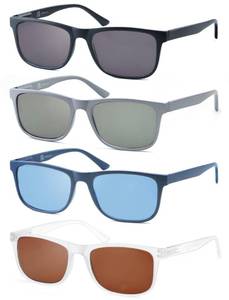lot 73087 image: Large Reading Sunglasses Mens Wide Readers Sunglasses 2.00 Lightweight Oversized Sun Readers for Men wBig Head 4 Pack - Retail $20