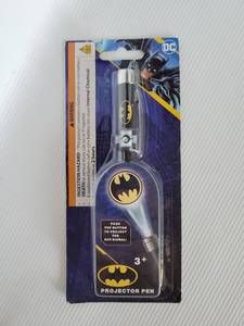 lot 73095 image: BATMAN Projector Pen Set - Bundle with Ballpoint Pen with Projector Light Stationery Gift Office Supplies for Kids, Teens, Adults - Retail $10