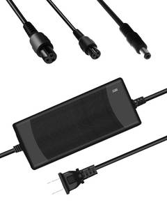 lot 73136 image: 29.4V 2A Fast Battery Charger(3 Plugs) for Electric Scooter, Universal Battery Replacement Charger for 25.2V Li-Batteries - Retail $16