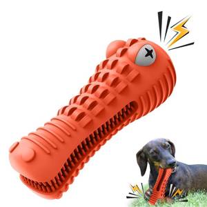 lot 73145 image: Dog Toys for Aggressive Chewers Large Medium Breed, Indestructible Dog Chew Toys, Squeaky Interactive Tough Extremely Durable, Dogs Toothbrush Toys to Keep Them Busy - Retail $15