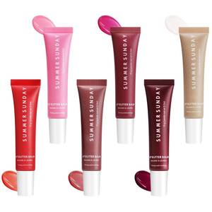 lot 73154 image: 6 PCS Summer Lip Butter Balm, Lip Gloss for Instant Moisture, Lip Balm with Non-Sticky Shine, Ultra-Hydration, Lightweight, Long-lasting Soothing Lip Care - Retail $10