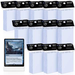 lot 73172 image: 1200 Pack Card Sleeves, Perfect Fit Inner Sleeves Ideal for Double-Sleeving, Trading Card Sleeve Compatible with MTG, TCG, Gaming Cards - Retail $19