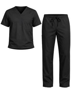 lot 73179 image: Scrub Sets for Men & Women �� Unisex Scrub Tops & Scrub Pants, Medical V-Neck Nursing Uniform with 6 Pockets, L - Retail $20