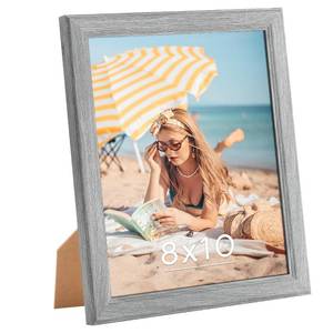 lot 73181 image: 8x10 Wood Frame Grey, Rustic Natural 10x8in Gray Woodgrain Picture Photo Frame, Wooden 8 x 10inch Gallery Pic Frame with HD Plexiglass, Horizontal Vertical Wall Mounting Tabletop Display 1Pcs - Retail $12
