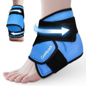 lot 73187 image: Heel Ice Pack Wrap for Plantar Fasciitis Relief, Ankle Ice Pack Wrap for Swelling, FSA Eligible, Ice Pack for Injures Reusable, Gel Cold Pack for Achilles Tendonitis, Ankle Sprain, Heel Pain - Retail $25