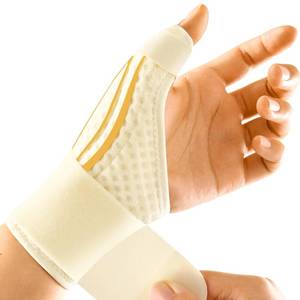 lot 73220 image: Stable CMC Thumb Brace for De quervains tenosynovitis��Thumb Splint Right Hand or Left Hand for Trigger Thumb,Thumb Stabilizer for Arthritis,Tendonitis, Joint Pain, black Left M - Retail $30