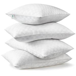 lot 63856 image: Pillows Queen Size Set of 4 Soft and Skin Friendly  Down Alternative Pillow for Back, Stomach or Side Sleepers, 20x28 Inches - Retail $30