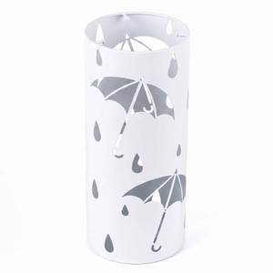 lot 63902 image: Umbrella Stand Rack for Entryway, Freestanding Round Metal Umbrella Holder, Rain Collection Umbrella Organizer Bin for Can Walking Stick, Home Office Decor, Hold 4-5 Umbrellas - Retail $26