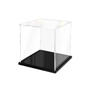 lot 63935 image: Acrylic Display Case for Collectibles Assemble Clear Acrylic Boxes for Display Thickened Glass Case for Lego Figures Doll Hobby (9x9x9 inch 23x23x23 cm) - Retail $29