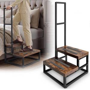 lot 63955 image: Upgraded Anti-Slip Step Stool with Handle, Heavy-Duty & Stable, Multi-Purpose for High Bed, Kitchen, Bathroom - Retail $63