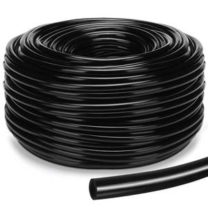 lot 63986 image: 200 ft 516 Inch Drip Irrigation Tubing Blank Distribution Tubing Black Garden Watering Tube Line 0.42 OD x 0.30 ID for Irrigation System - Retail $53