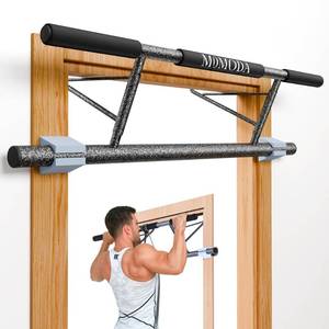 lot 64047 image: Pull Up Bar Doorway No Screw Heavy Duty Chin-Up Bar Door Frame for Home Gym - Retail $35