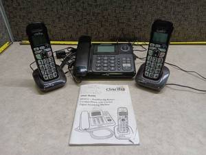 lot 2001 image: Clarity E814CC Amplified Big Button Cordless Phone with Digital Answering Machine