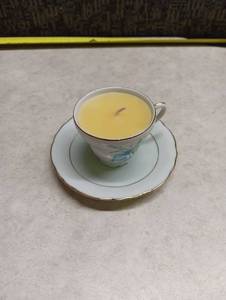 lot 2004 image: Humbleant Teacup and Saucer Set with Blue Flower Design Japan