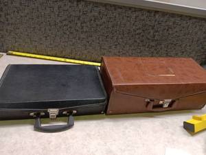 lot 2018 image: Lot of 2 Cassette Cases with Music Cassettes Black and Brown