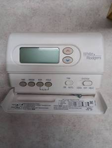 lot 2084 image: White Rodgers Programmable Thermostat with Digital Display