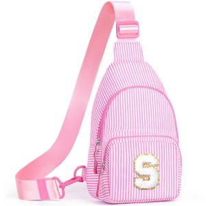 lot 17817 image: Birthday Gifts for Girl Kids - Initial Fanny Pack for Girls Kids Purse, Sling Bag Crossbody Bag for Teen Girls Belt Bags, Birthday Gift for 2 3 4 5 6 7 8 Year Old Girl, Pink (T) - Retail $10