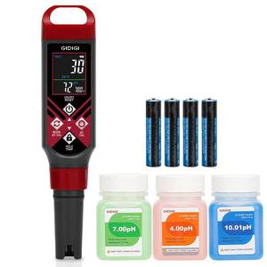 lot 17835 image: Digital Pool pH Meter & Salt Tester with AAA Battery 5 in 1 pH Pen - Retail $18