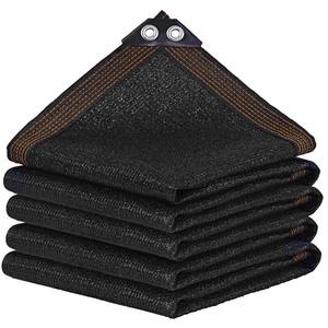 lot 17883 image: Black Shade Cloth 70%, 8x10 FT Mesh Tarp - Garden Shade for Greenhouse, Patio, Vegetables, Plants Cover and Chicken Coops, Sun Shade Net for Outdoor Protection with Reinforced Grommets - Retail $22