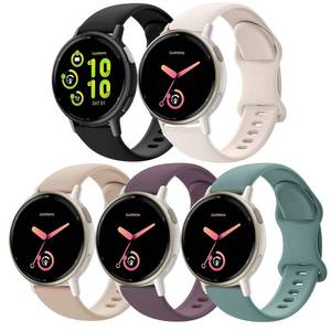 lot 17885 image: Silicone Watch Bands for Garmin Vivoactive 6Vivoactive 5Forerunner 55165, Soft Sport 20mm Waterproof Replacement Wristband Strap for Garmin Venu SqVenu 2 Plus Women Men - Retail $10
