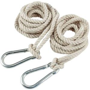 lot 17911 image: 2 Tree Swing Hanging Straps Hammock Rope 13 FT Each with Heavy Duty Carabiner Hooks Kit for Camping or Tire Playground Accessories - Safer Extension ConversionEasy Setup Indoor Outdoor - Retail $20