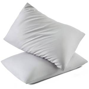 lot 17936 image: Toddler Pillowcase 2 Pack with Envelope Closure,13 x 18 Silky Soft Microfiber Travel Pillow Case Kids Pillowcases for Boys and Girls,Gray - Retail $8