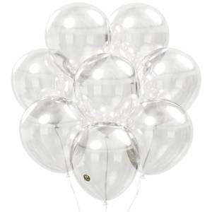 lot 17950 image: Biodegradable Balloons 100 pcs Clear 12 Inch, Natural Rubber Latex Plastic-Free Alternative Transparent Color Durable Thickened Extra Strong Helium Float, for Garland Arch Wedding Decor - Retail $20