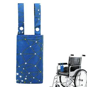 lot 17955 image: Wheelchair Phone Pouch with Adjustable Straps, Small Armrest Side Bag for Wheelchairs, Walkers & Mobility Scooters Compact Durable Phone Holder Accessory for Daily Use & Travel - Retail $11