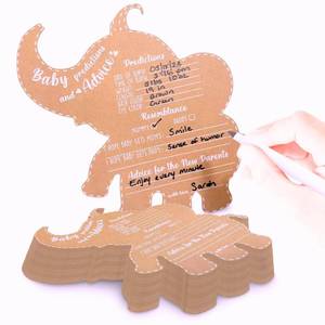 lot 17970 image: Baby Shower Games - Baby Shower Advice Cards for Parents to Be - Advice cards for Mommy to be - Elephant Safari Baby Shower Decorations - Set of 50 - Jungle Baby Shower Games (Elephant Safari Jungle) - Retail $10