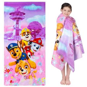 lot 18059 image: Franco Kids Super Soft Cotton BathPoolBeach Towel, 58 in x 28 in, Paw Patrol Girls - Retail $16
