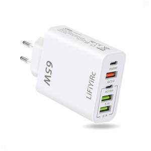 lot 38440 image: European Travel Plug Adapter, Type C Charger Block PD 20W QC3.0 Fast Charging, 2 USB C 3 USB A Power Adaptor to Europe Compatible with iPhone 17 16 15 14 13 12 Pro Max XS XR X Plus, Galaxy - Retail $10