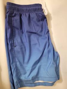 lot 38475 image: Mens Swim Trunks Quick Dry Swimsuit Beach Shorts with Pockets, Blue Gradient, Medium - Retail $24