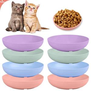 lot 38498 image: Whisker Fatigue Cat Bowl - 5.5 Inch Shallow Cat Food Dish Wide Cats Wet Feeding Bowls, PET Plate for Kittens and Short Legged Cats (Type-A Normal Bowls) - Retail $8
